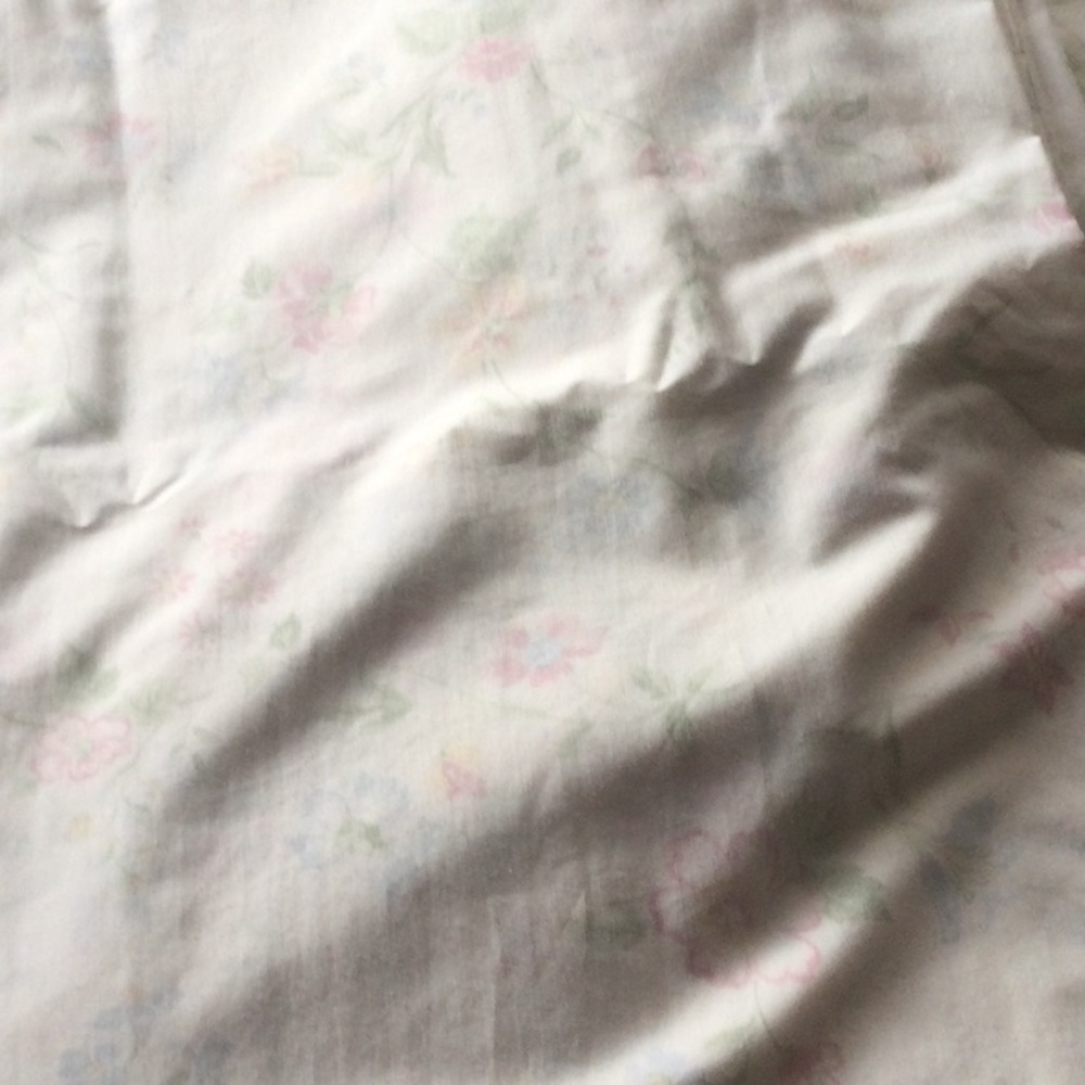 JC Penny Double Floral Sheet Set, 75%Poly/25%Cotton, good condition